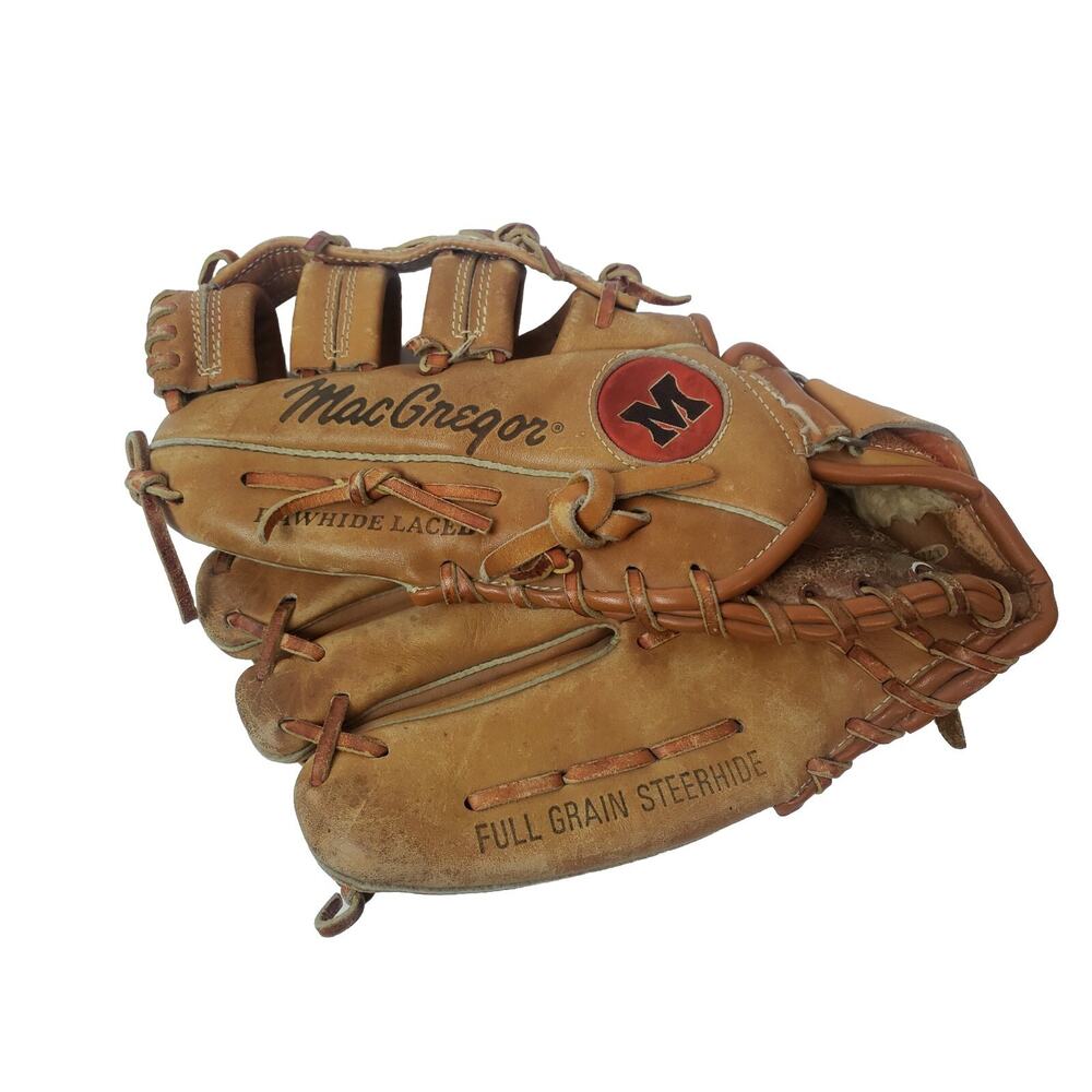 Official MacGregor Rawhide Laced K2997 Baseball Glove Deep Grip Pocket